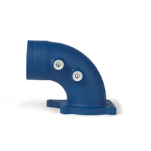 Load image into Gallery viewer, Mishimoto 03-07 Ford 6.0L Powerstroke Intake Elbow - Wrinkle Blue