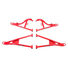 Load image into Gallery viewer, Tusk Mohawk Extreme Duty High Clearance A-Arms (Full Set) Red with Bushing Hardware & Ball Joints - RZR