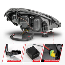 Load image into Gallery viewer, ANZO 05-13 Chevrolet Corvette Projector Headlights w/switchback & Sequential LED - Black Amber