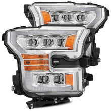 Load image into Gallery viewer, AlphaRex 17-20 Ford Raptor NOVA LED Proj Headlights Plank Style Chrm w/Activ Light Sequential Signal
