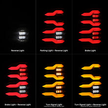 Load image into Gallery viewer, AlphaRex 09-18 Dodge Ram Luxx-Series LED Tail Lights Black w/ Activation Light &amp; Sequential Signal
