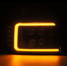 Load image into Gallery viewer, AlphaRex 92-96 Ford F-Series/Bronco NOVA-Series LED Proj Headlight Alpha-Bk w/Actv Light SS &amp; SBDRL

