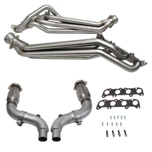 Load image into Gallery viewer, BBK 15-23 Ford Mustang GT 1-3/4 Long Tube Headers w/High Flow Catted Mid Pipe (304SS)
