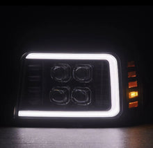 Load image into Gallery viewer, AlphaRex 92-96 Ford F-Series/Bronco NOVA-Series LED Proj Headlight Bk w/Actv Light SeqSig &amp; SBDRL

