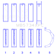 Load image into Gallery viewer, King Engine Bearings Ford 302 Cid Coyote (Size +0.25mm) Main Bearing Set

