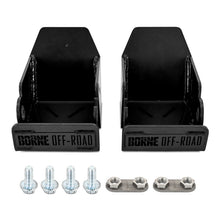 Load image into Gallery viewer, Borne Off-Road 2021+ Ford Bronco Skid Plate Rear Shock Pair Black
