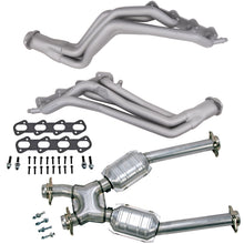 Load image into Gallery viewer, BBK 96-98 Ford Mustang Cobra 4.6L 1-5/8 Long Tube Headers w/High Flow Catted X-Pipe (Ti Ceramic)
