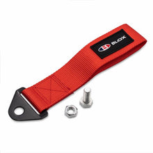 Load image into Gallery viewer, BLOX Racing Universal Tow Strap With BLOX Logo - Red
