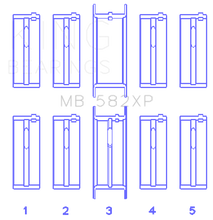 Load image into Gallery viewer, King Engine Bearings Ford 2.0/2.3L 8V (Size +0.50mm) Main Bearing Set
