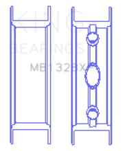 Load image into Gallery viewer, King Engine Bearings Gm Vortec /Ls-Series Gen Iii Iv (Size STDX) Main Bearing Set
