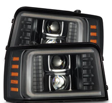 Load image into Gallery viewer, AlphaRex 92-96 Ford F-Series/Bronco PRO-Series Proj Headlight Blk w/Seq. Sig &amp; DRL
