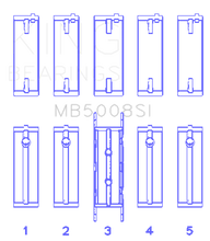 Load image into Gallery viewer, King Engine Bearings Ford ZETec 1.6/1.8/2.0 (Size +0.25mm) Main Bearing Set
