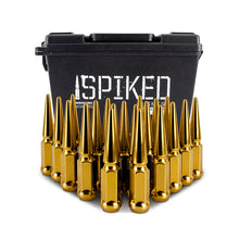 Load image into Gallery viewer, Mishimoto Steel Spiked Lug Nuts M12x1.5 20pc Set - Gold
