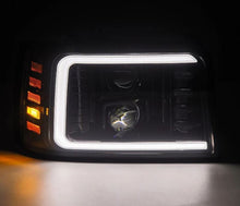 Load image into Gallery viewer, AlphaRex 92-96 Ford F-Series/Bronco PRO-Series Proj Headlights Alpha-Blk w/Seq. Sig &amp; DRL
