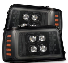 Load image into Gallery viewer, AlphaRex 92-96 Ford F-Series/Bronco NOVA-Series LED Proj Headlight Alpha-Bk w/Actv Light SS &amp; SBDRL
