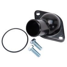 Load image into Gallery viewer, Edelbrock Chevy 15 Deg. Water Neck Steel - Black

