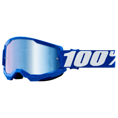 100% Strata 2 Goggle Blue Frame/Blue Mirror Lens
