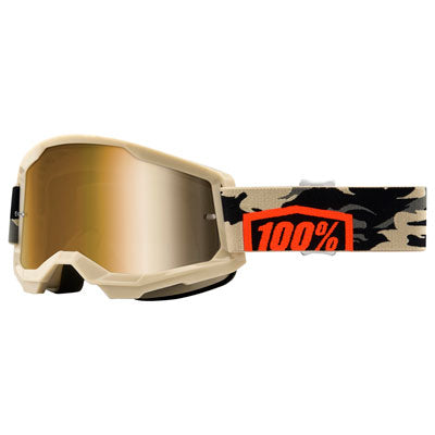 100% Strata 2 Goggle Kombat Frame/True Gold Lens