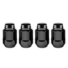 Load image into Gallery viewer, McGard Hex Lug Nut (Cone Seat Bulge Style) M12X1.5 / 3/4 Hex / 1.45in. Length (4-Pack) - Black
