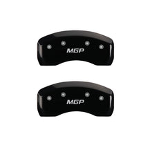Load image into Gallery viewer, MGP 4 Caliper Covers Engraved Front &amp; Rear MGP Black finish silver ch
