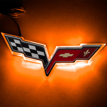 Load image into Gallery viewer, Oracle Chevrolet Corvette C6 Illuminated Emblem - Amber SEE WARRANTY

