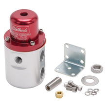 Load image into Gallery viewer, Edelbrock Fuel Pressure Regulator Carbureted 160 GPH 5-10 PSI 3/8In In/Out Retunless Red/Clear
