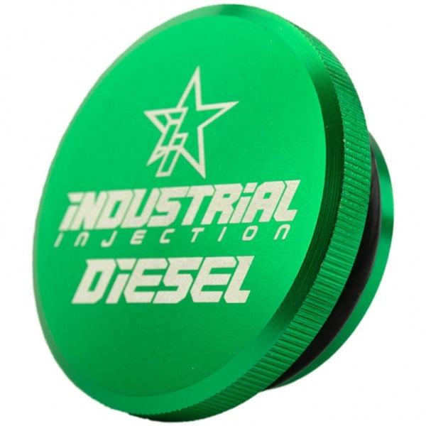 INDUSTRIAL INJECTION ANODIZED BILLET FUEL FILLER CAP 2013-2018 DODGE 6.7L CUMMINS | 2013-2019 RAM 1500 3.0L ECODIESEL