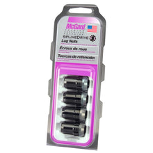 Load image into Gallery viewer, McGard SplineDrive Lug Nut (Cone Seat) M12X1.5 / 1.24in. Length (4-Pack) - Black (Req. Tool)
