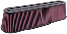 Load image into Gallery viewer, K&amp;N Filter Universal Air Filter Carbon Fiber Top/Base Oval FLG. (8-3/4 x 3-1/4) 4-5/8H
