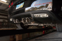 Load image into Gallery viewer, Stainless Works 2009-13 C6 Corvette Axleback 2-1/2in Dual Chambered Turbo Mufflers Quad 4in Tips
