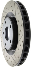 Load image into Gallery viewer, StopTech Power Slot 05-07 Cadillac XLR / 06-09 Chevy Corvette Front Left Drilled &amp; Slotted Rotors
