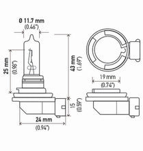 Load image into Gallery viewer, Hella H9 12V 65W PGJ19-5 HP 2.0 Halogen Bulbs
