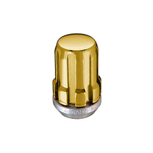 Load image into Gallery viewer, McGard SplineDrive Lug Nut (Cone Seat) M12X1.5 / 1.24in. Length (Box of 50) - Gold (Req. Tool)
