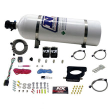 Load image into Gallery viewer, Nitrous Express GM LS 78mm 3-Bolt Nitrous Plate Kit (50-350HP) w/15lb Bottle
