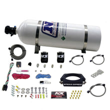 Load image into Gallery viewer, Nitrous Express GM LS 90mm Nitrous Plate Kit (50-400HP) w/15lb Bottle
