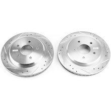 Load image into Gallery viewer, Power Stop 04-09 Cadillac XLR Rear Evolution Drilled &amp; Slotted Rotors - Pair
