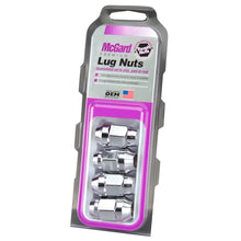 Load image into Gallery viewer, McGard Hex Lug Nut (Cone Seat Bulge Style) M12X1.5 / 3/4 Hex / 1.45in. Length (4-Pack) - Chrome
