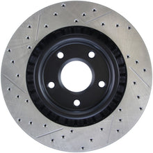 Load image into Gallery viewer, StopTech Power Slot 05-07 Cadillac XLR / 06-09 Chevy Corvette Front Left Drilled &amp; Slotted Rotors
