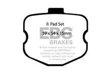 Load image into Gallery viewer, EBC 06-08 Chevrolet Corvette (C6) 7.0 (Z06) Yellowstuff Rear Brake Pads

