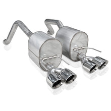 Load image into Gallery viewer, Stainless Works 2009-13 C6 Corvette Axleback 2-1/2in Dual Chambered Turbo Mufflers Quad 4in Tips
