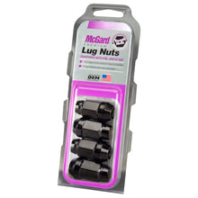 Load image into Gallery viewer, McGard Hex Lug Nut (Cone Seat Bulge Style) M12X1.5 / 3/4 Hex / 1.45in. Length (4-Pack) - Black
