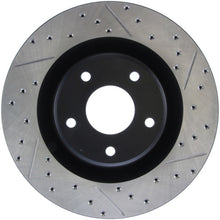 Load image into Gallery viewer, StopTech Power Slot 05-07 Cadillac XLR / 06-09 Chevy Corvette Front Left Drilled &amp; Slotted Rotors
