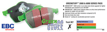 Load image into Gallery viewer, EBC 03-04 Cadillac XLR 4.6 Greenstuff Rear Brake Pads
