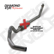 Load image into Gallery viewer, Diamond Eye KIT 4in TB MFLR RPLCMENT PIPE SGL SS: 98.5-02 DODGE CUMMINS 5.9L
