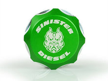 Load image into Gallery viewer, Sinister Diesel 13-17 Dodge/Ram 6.7 Cummins Billet Fuel Plug - Green

