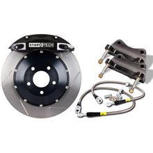 Load image into Gallery viewer, StopTech 08-09 Evo X Rear BBK w/ Black ST-40 Calipers Slotted 355x32mm Rotors Pads and SS Lines
