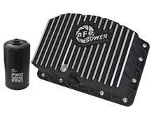 Load image into Gallery viewer, AFE Pro Series Engine Oil Pan Black w/Machined Fins; 11-16 Ford Powerstroke V8-6.7L (td)
