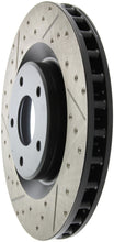 Load image into Gallery viewer, StopTech Power Slot 05-07 Cadillac XLR / 06-09 Chevy Corvette Front Right Drilled &amp; Slotted Rotors
