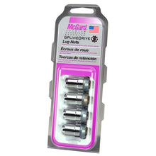 Load image into Gallery viewer, McGard SplineDrive Lug Nut (Cone Seat) M12X1.5 / 1.24in. Length (4-Pack) - Chrome (Req. Tool)
