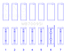 Load image into Gallery viewer, King 89-15 Dodge Cummins Diesel 5.9L 6.7L Inline 6 (Size 0.5mm) Main Bearing Set

